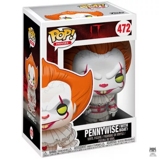 Figurine Funko POP Grippe-Sou avec bateau (Ça)