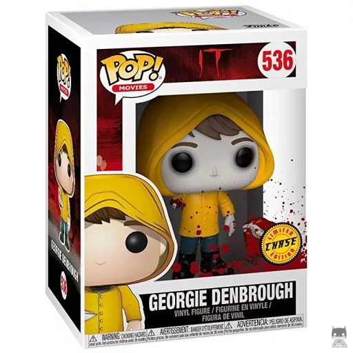 Figurine Funko POP Georgie Denbrough tenant bateau (Bloody & Chase) (Ça)