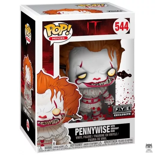 Figurine Funko POP Grippe-Sou avec fer forgé dans la tête (Ça)