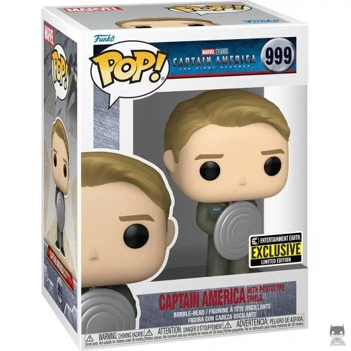Figurine Funko POP Captain America avec le Bouclier Prototype (Metallic) (Captain America : Civil War)