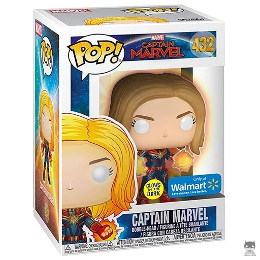 Figurine Funko POP Captain Marvel (Glow in the Dark)