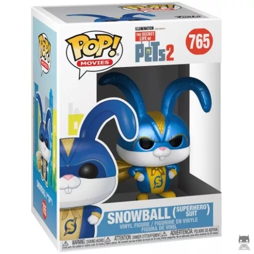 Figurine Funko POP Snowball en Costume de Super-héro (Comme des bêtes)