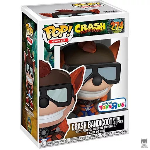 Figurine Funko POP Crash Bandicoot avec Jet Pack (Crash Bandicoot)