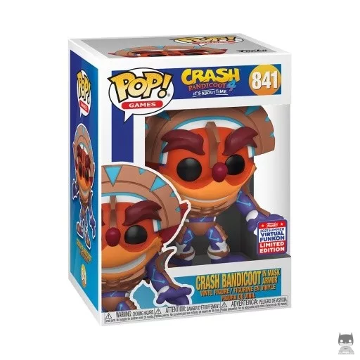 Figurine Funko POP Crash Bandicoot avec Armure (Crash Bandicoot)