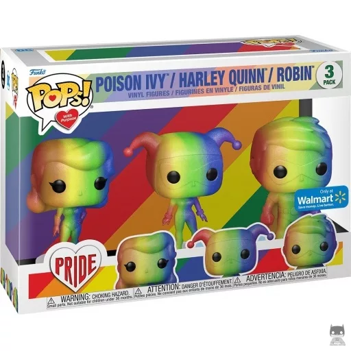 Figurine Funko POP Poison Ivy, Harley Quinn & Robin (Pop! Vinyl)