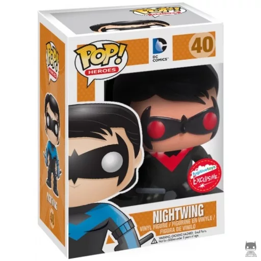 Figurine Funko POP Nightwing (Rouge) (Metallic)
