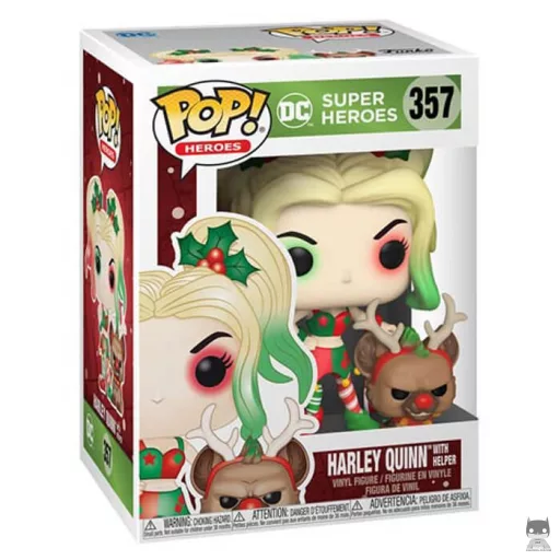 Figurine Funko POP Harley Quinn en lutin de Noël (DC Super Heroes)