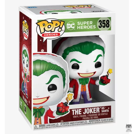 Figurine Funko POP Le Joker en père Noël (DC Super Heroes)