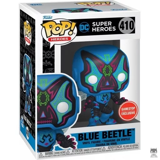 Figurine Funko POP Blue Beetle (Dia de los DC) (Glow in the Dark) (Blue Beetle)