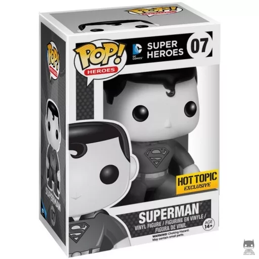 Figurine Funko POP Superman (Noir & Blanc) (Exclusive)