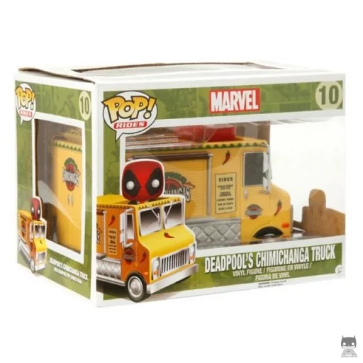 Figurine Funko POP Deadpool with Chimichanga Truck (Rouge) (Exclusive)