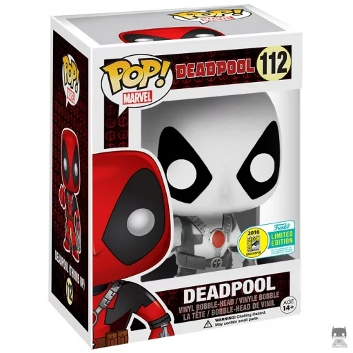 Figurine Funko POP Deadpool Pouce levé (Noir & Blanc) (Exclusive)