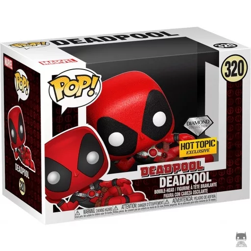 Figurine Funko POP Deadpool Décontracté (Diamond Glitter) (Hot Topic)