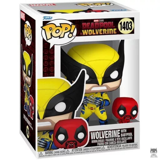 Figurine Funko POP Wolverine avec Babypool (Deadpool & Wolverine)