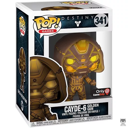 Figurine Funko POP Cayde-6 avec Pistolet Doré (Or) (Destiny)