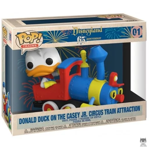 Figurine Funko POP Donald Duck dans le train du Cirque Casey Jr. (Disneyland 65ème Anniversaire)