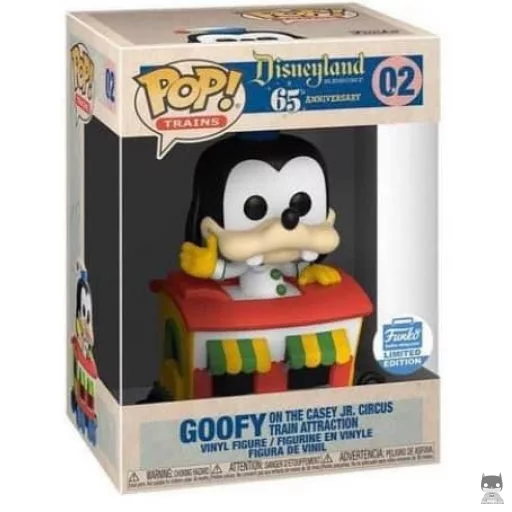 Figurine Funko POP Dingo dans le train du Cirque Casey Jr. (Disneyland 65ème Anniversaire)