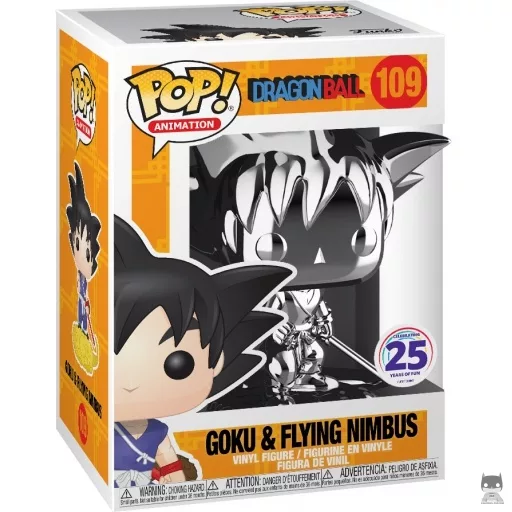 Figurine Funko POP Goku avec Nuage Magique (Chrome Argent) (Pop! Vinyl)
