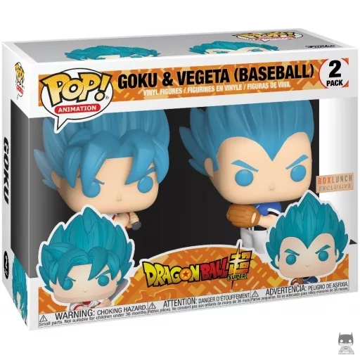 Figurine Funko POP Goku & Vegeta jouant au Baseball (Pop! Vinyl)