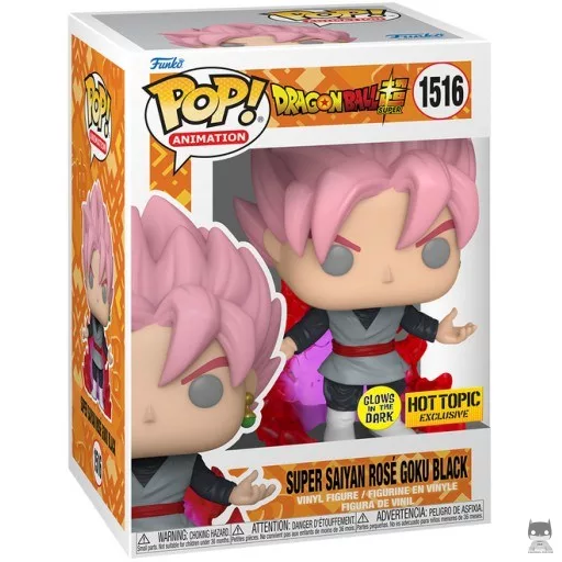 Figurine Funko POP Goku Black Super Saiyan Rosé (Glow in the Dark) (Glow in the Dark)