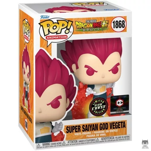 Figurine Funko POP Vegeta Super Saiyan God (Chase & Glow in the Dark) (Dragon Ball Super (DBS))