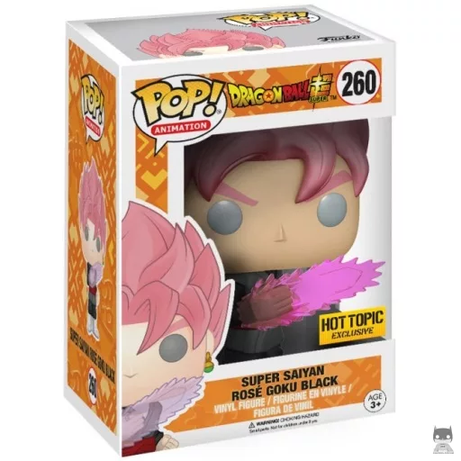 Figurine Funko POP Super Saiyan Black Goku Rose (Hot Topic)