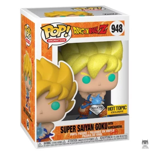 Figurine Funko POP Super Saiyan Goku avec Kamehameha (Diamond Glitter) (Dragon Ball Z (DBZ))