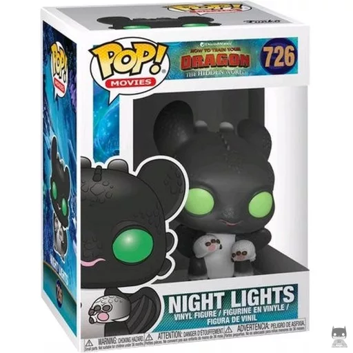 Figurine Funko POP Night Lights (Noir) (Dragons)