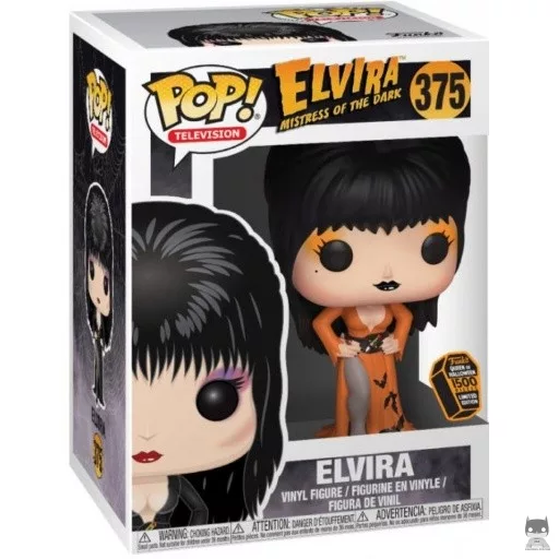 Figurine Funko POP Elvira Maîtresse des Ténèbres (Orange) (Spooky Empire)