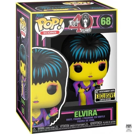 Figurine Funko POP Elvira (Blacklight) (Elvira, Maîtresse des Ténèbres)