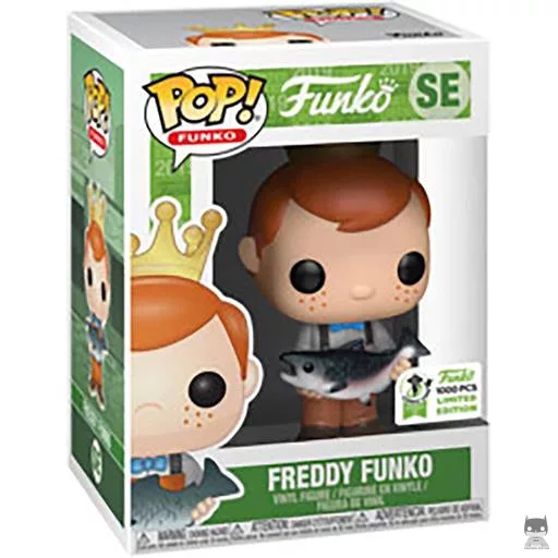 Figurine Funko POP Freddy Funko avec Poisson (Pantalon marron) (Freddy Funko)