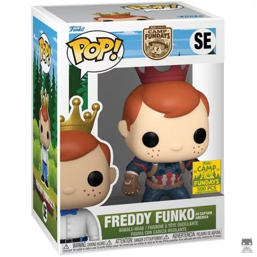 Figurine Funko POP Freddy Funko en Captain America (Freddy Funko)