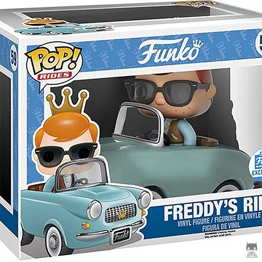 Figurine Funko POP Freddy Funko en voiture (Bleu) (Freddy Funko)