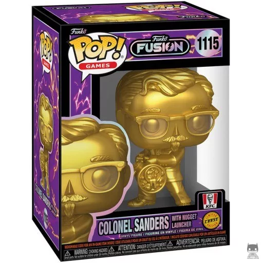 Figurine Funko POP Colonel Sanders avec Lance-Nuggets (Chase & Gold) (Funko Fusion)