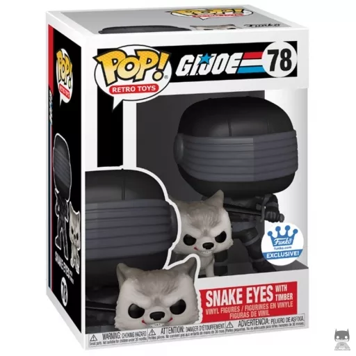 Figurine Funko POP Snake Eyes avec Timber (Funko Shop)