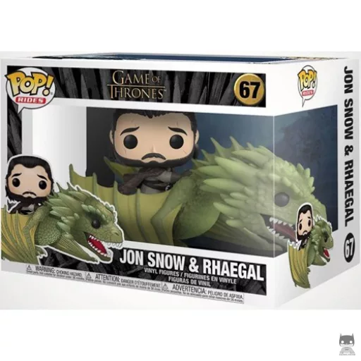 Figurine Funko POP Jon Snow chevauchant Rhaegal (Game of Thrones)