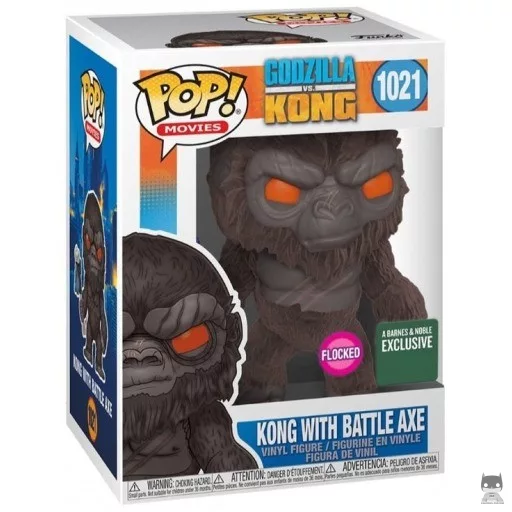Figurine Funko POP Kong avec Hâche (Flocked) (Godzilla vs. Kong)
