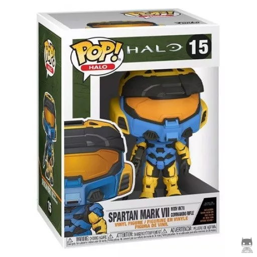 Figurine Funko POP Spartan Mark VII avec VK78 (Bleu) (Halo)