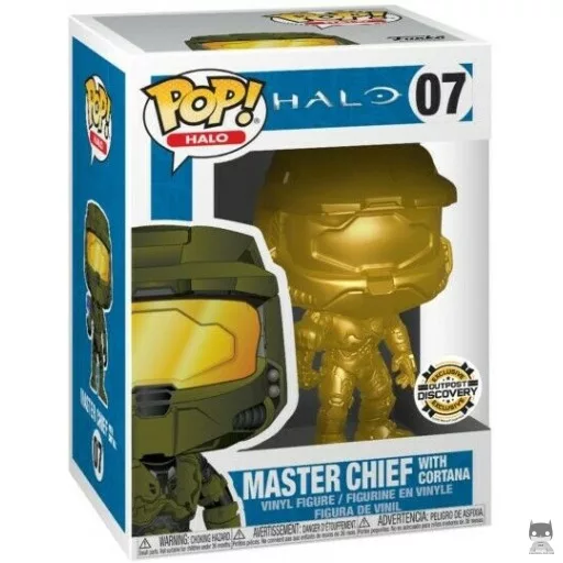 Figurine Funko POP Master Chief with Cortana (Or) (Exclusive)