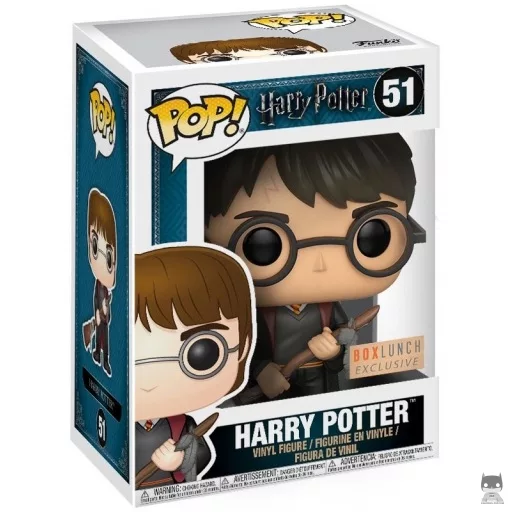 Figurine Funko POP Harry Potter avec Eclair de Feu (Exclusive)