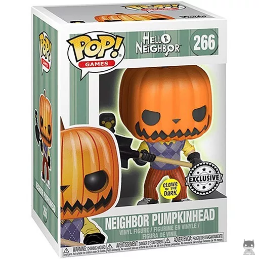 Figurine Funko POP Le Voisin avec tête de citrouille (Hello Neighbor)