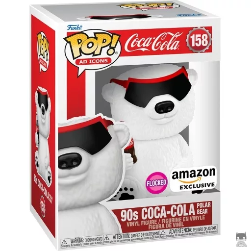 Figurine Funko POP Ours polaire Coca-Cola Années 90 (Flocked) (Pop! Vinyl)