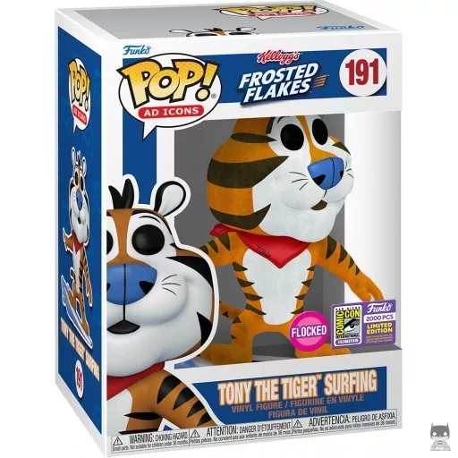 Figurine Funko POP Tony Le Tigre Surfeur (Flocked) (Icônes de marques)