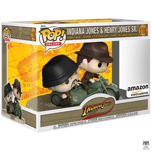 Figurine Funko POP Indiana Jones et Henry Jones à moto (Pop! Vinyl)