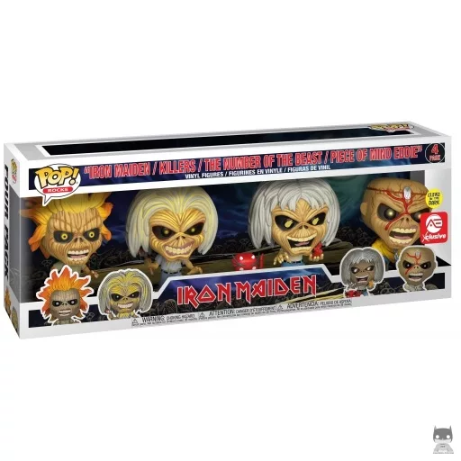 Figurine Funko POP Iron Maiden, Killers, The Number of the Beast & Piece of Mind Eddie (Pop! Vinyl)