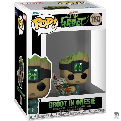 Figurine Funko POP Groot en Grenouillère assis (Je s'appelle Groot)
