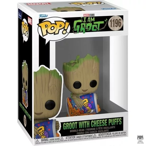 Figurine Funko POP Groot avec Cheese Puffs (Je s'appelle Groot)