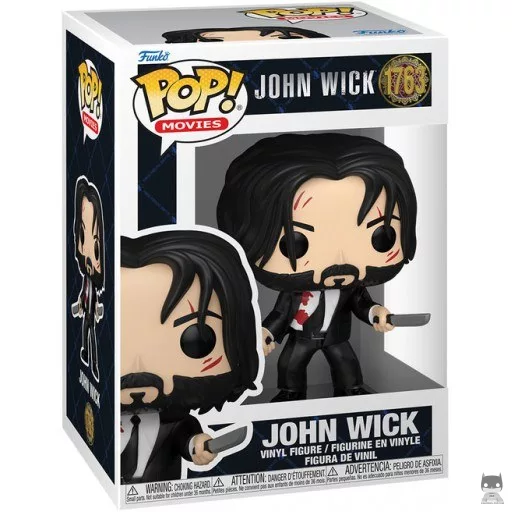 Figurine Funko POP John Wick avec deux Couteaux (Ensanglanté) (John Wick)
