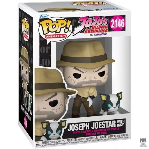Figurine Funko POP Joseph Joestar avec Iggy (JoJo's Bizarre Adventure)