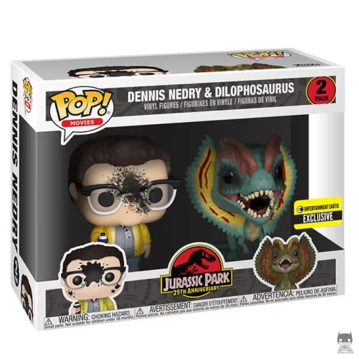 Figurine Funko POP Dennis Nedry & Dilophosaurus (Jurassic Park)